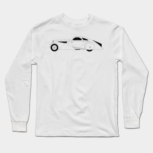 Phantom Coupe Black Outline Long Sleeve T-Shirt